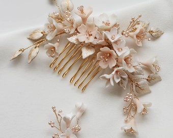CHERRY BLOSSOM | wedding hair pieces, bridal hair pins, floral hair pins, floral hair piece