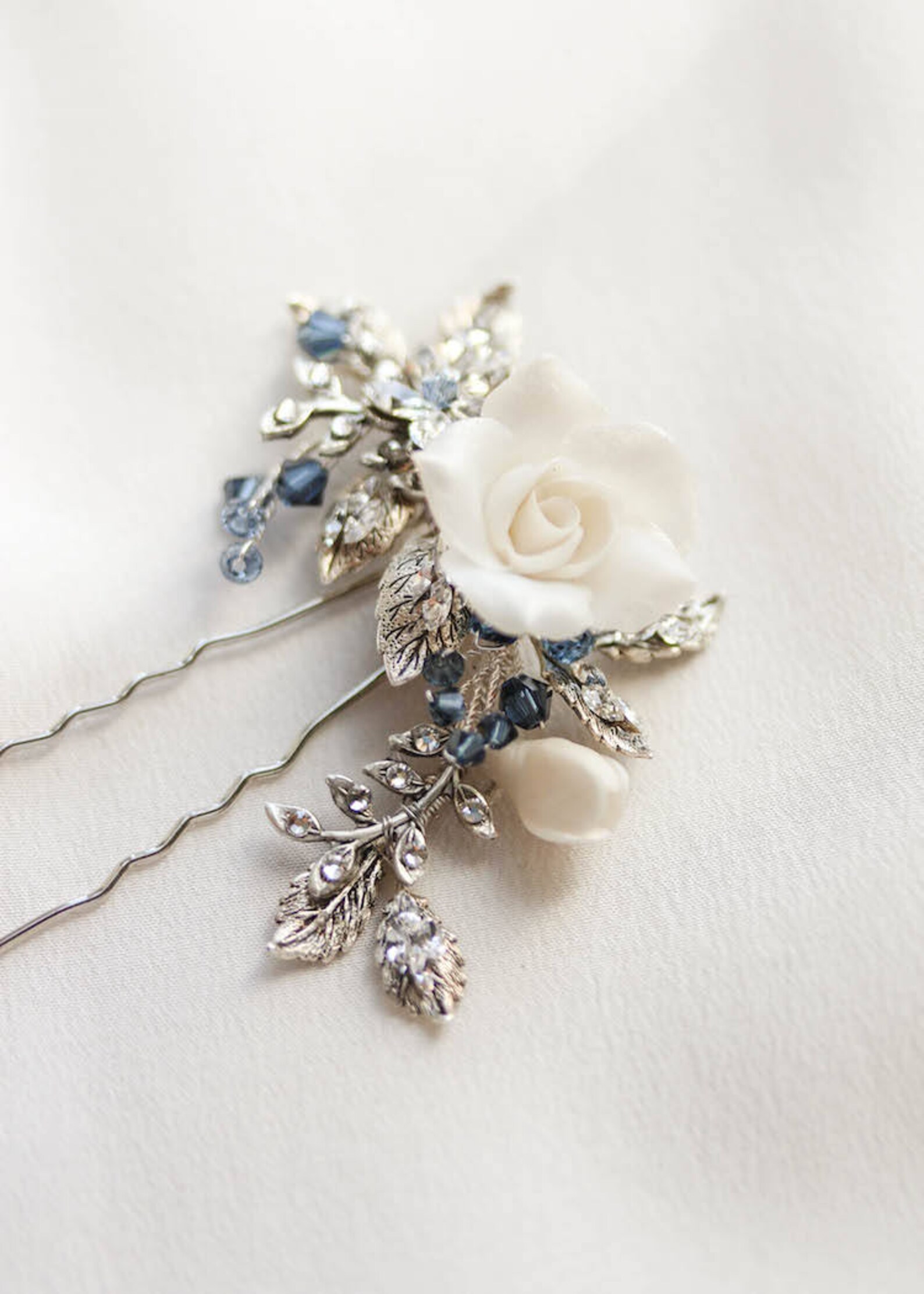 Something Blue Pin MAYBELLE | Something Blue for Bride, Blue Bridal Hair Pin, Bridal ...