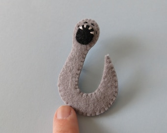 Hookworm Brooch Intestinal Parasite Pin Medical Brooch