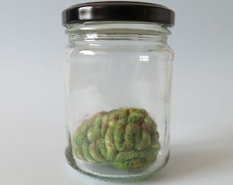 Specimen Jar Brain Zombie Green Anatomical Curio Human Brain Display Anatomy Brain Art
