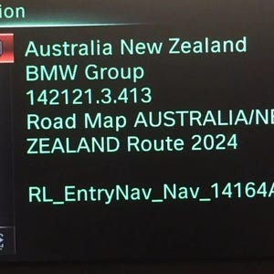 Actualización de navegación MAP de la ruta 2024 de BMW Australia y Nueva Zelanda original + código FSC