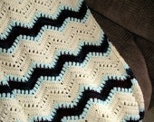 Download Items similar to Multi-color Ripple Crochet Afghan on Etsy