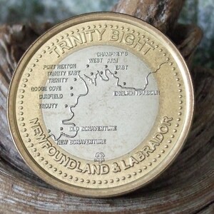 Collectible Trinity Bight Trade Dollar Newfoundland and Labrador Humpback Whale Map BiMetallic 2003 Three Dollars image 3