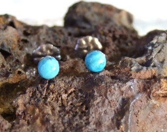 Longer Posts 4mm Copper Blue Turquoise Titanium Ear Posts Backings Friendship Studs Post Earrings Earings Hypo Allergenic