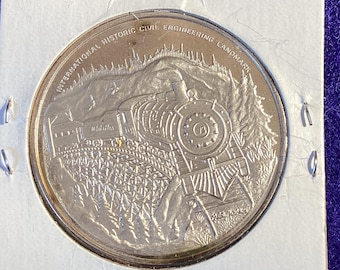 White Pass & Yukon Route Silver Medallion Train #73 1 Troy Ounce