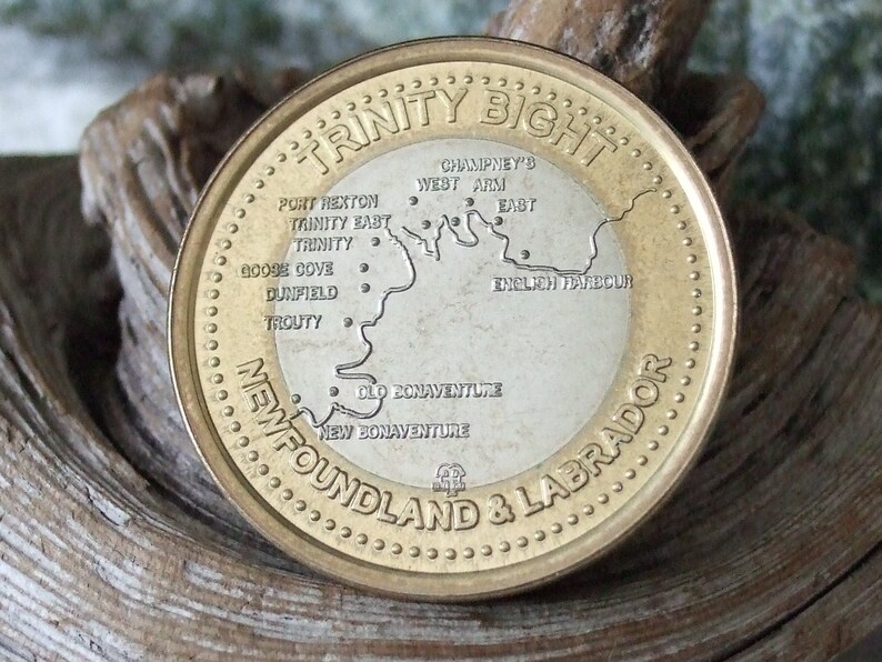 Collectible Trinity Bight Trade Dollar Newfoundland and Labrador Humpback Whale Map BiMetallic 2003 Three Dollars image 3