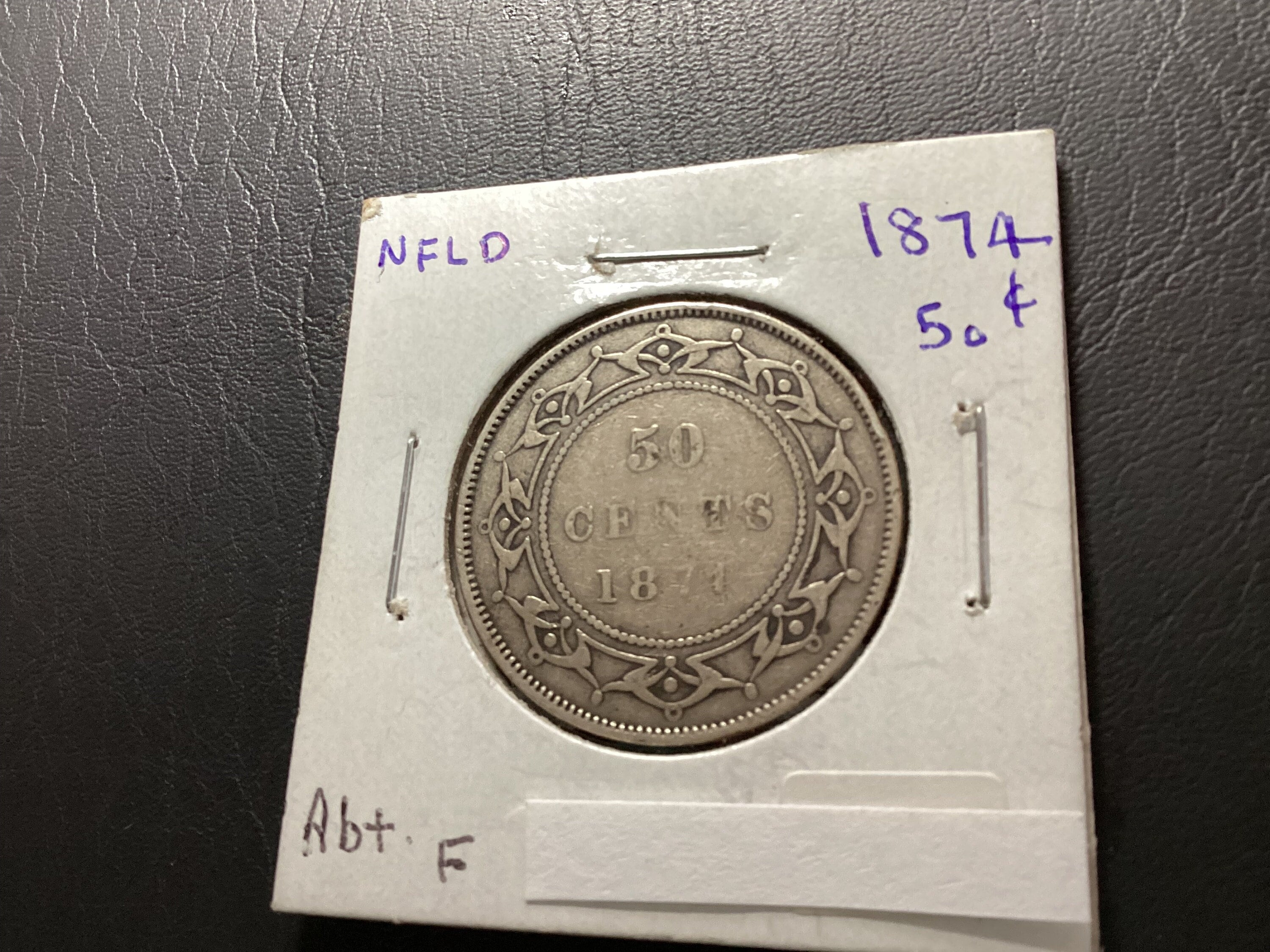 1874年 ニューファンドランド 50セント　銀貨　古銭 1874 ニューファンドランド 50 セント硬貨 約 F NFLD - Etsy 日本