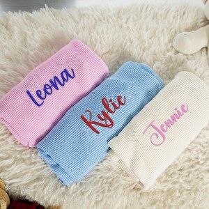 Custom Baby Blanket,Newborn&#39;s gift, Birthday Gift,Baby Shower Favor,Custom Embroidered Blanket, Personalized Kid&#39;s Blanket,Baby Name Blanket