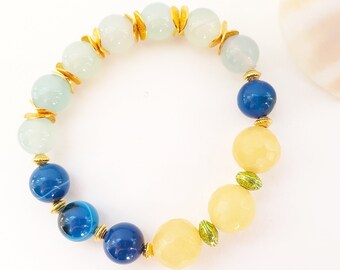 Bollywood bracelet | gemstone stretch bracelet