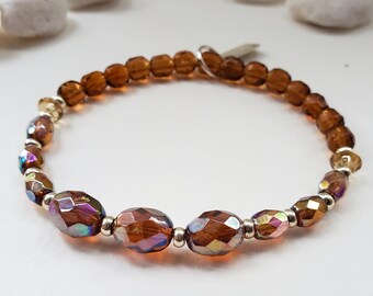 Rootbeer bracelet | gemstone stretch bracelet