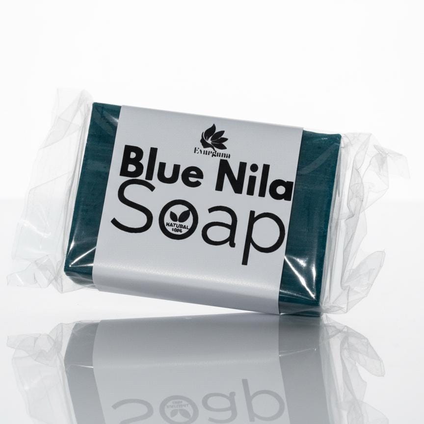 Lot De 2 Savons Nila 100% Naturels - 70g Bleu | Herbo Souss