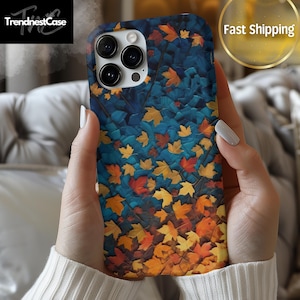 Autumn Leaves Phone Case ,Fall Foliage Design for iPhone and Samsung, Tough Phone Cases