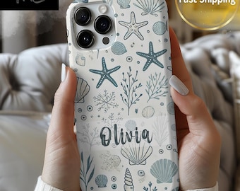 Personalized Seashell Phone Case: Ocean Beach Cover