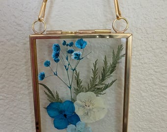 Mini Pressed Flowers Hanging Art Frame