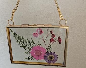 Mini Pressed Flowers Hanging Art Frame