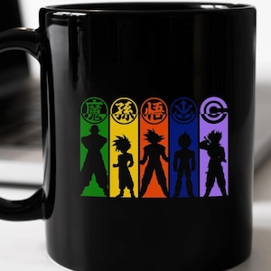 Dragon Legends Manga Anime Japanese 11 Oz Black Coffee Mug Gift