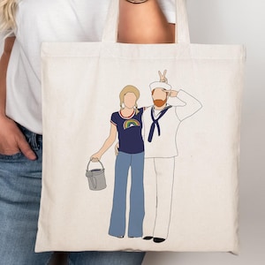 Mitch & Claire Modern Family TV Show Cotton Tote Bag