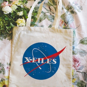 X-Files  X-Files TV show Cotton Tote Bag Gift