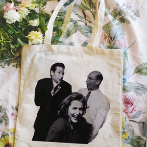 X-Files Crew  X-Files TV show Cotton Tote Bag Gift