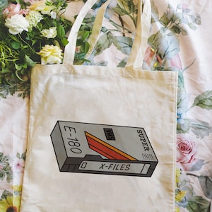 The Cassette  X-Files TV show Cotton Tote Bag Gift