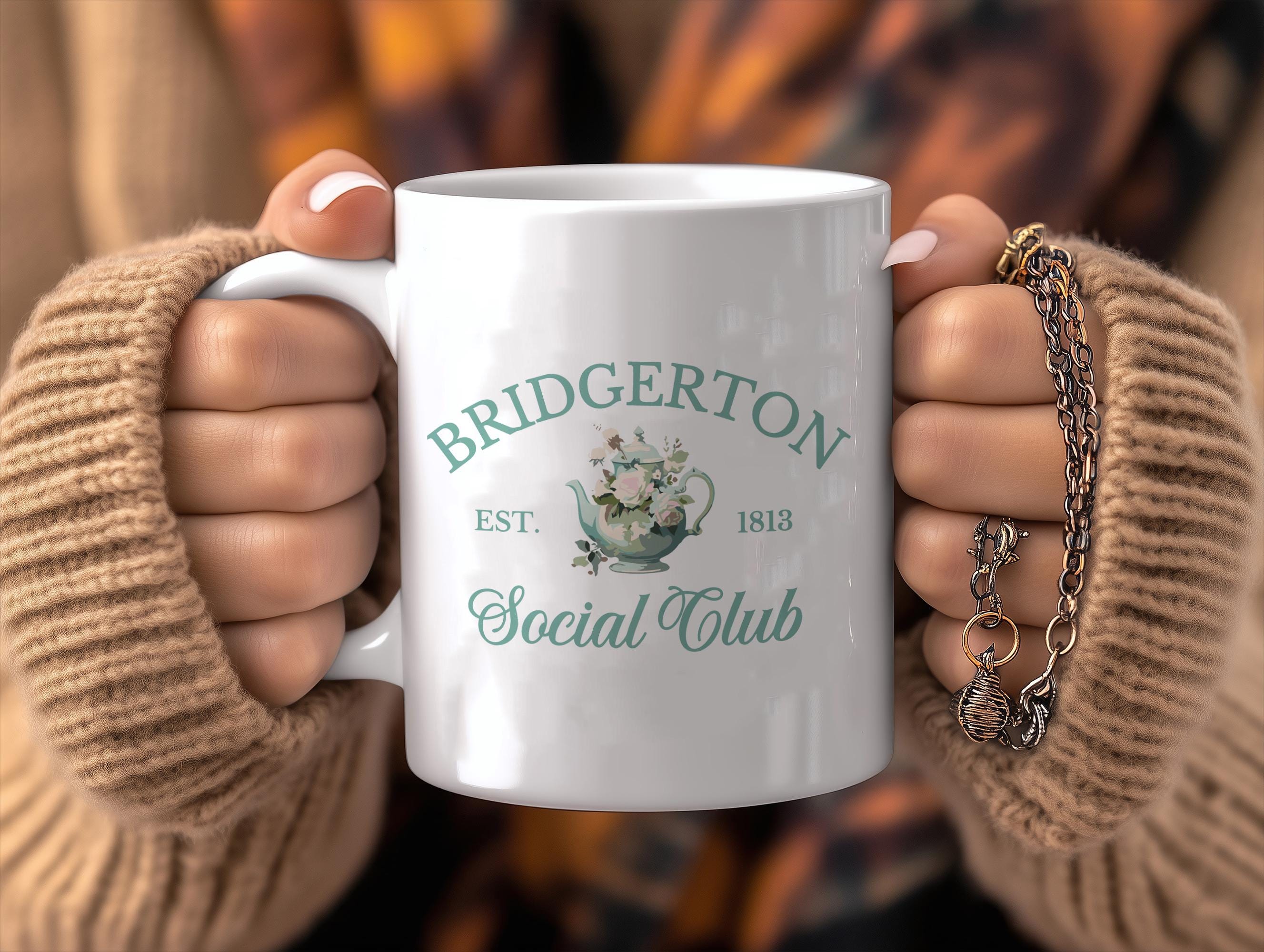 Bridgerton Social Club Pink Tv Show 11 Oz Coffee Mug Gift