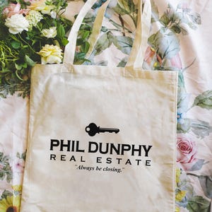 Phil Dunphy Real Estate Co Modern Family TV Show Cotton Tote Bag