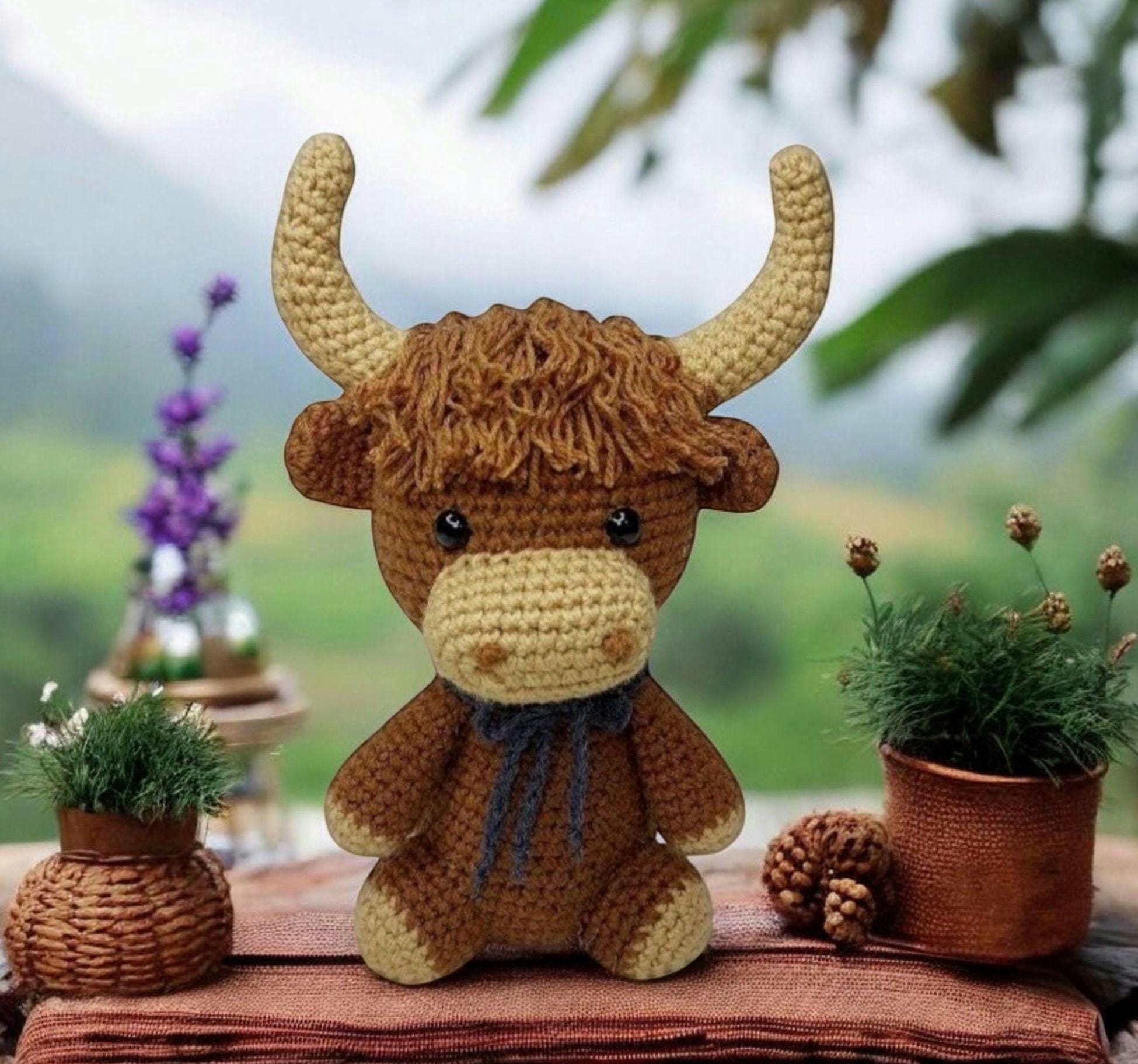 40 Fluffy Cow Crochet Patterns: Add Cuteness to Every Corner of Your Home! 39 Highland Cow Crochet Pattern: Amigurumi Farm Animal