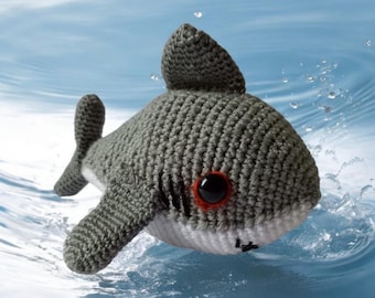 Crochet Shark Amigurumi Pattern: Baby Shark Plushie (PDF Download)