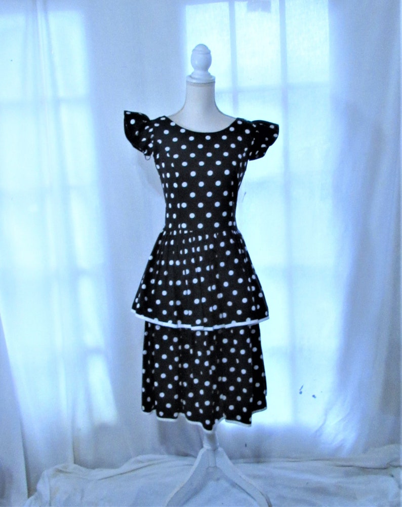 polka dot dress 80s