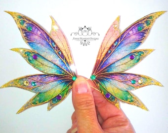 Handmade Fairy Wings for Art Dolls OOAK Fantasy Doll Wings