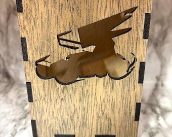 Sprint Car Lantern | Laser Cut Wood Racing Decor (LED Tealight Holder)