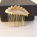 Leaf Hair Comb, Gold Pearl Hair Comb ,Goddess Bridal Comb, Grecian, Hand Made, Gold Leaves Comb, Greek Goddess, Best Friend