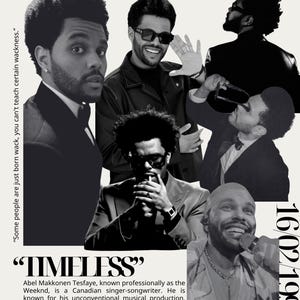 The Weeknd Poster- Wall Decor (Digital Print)
