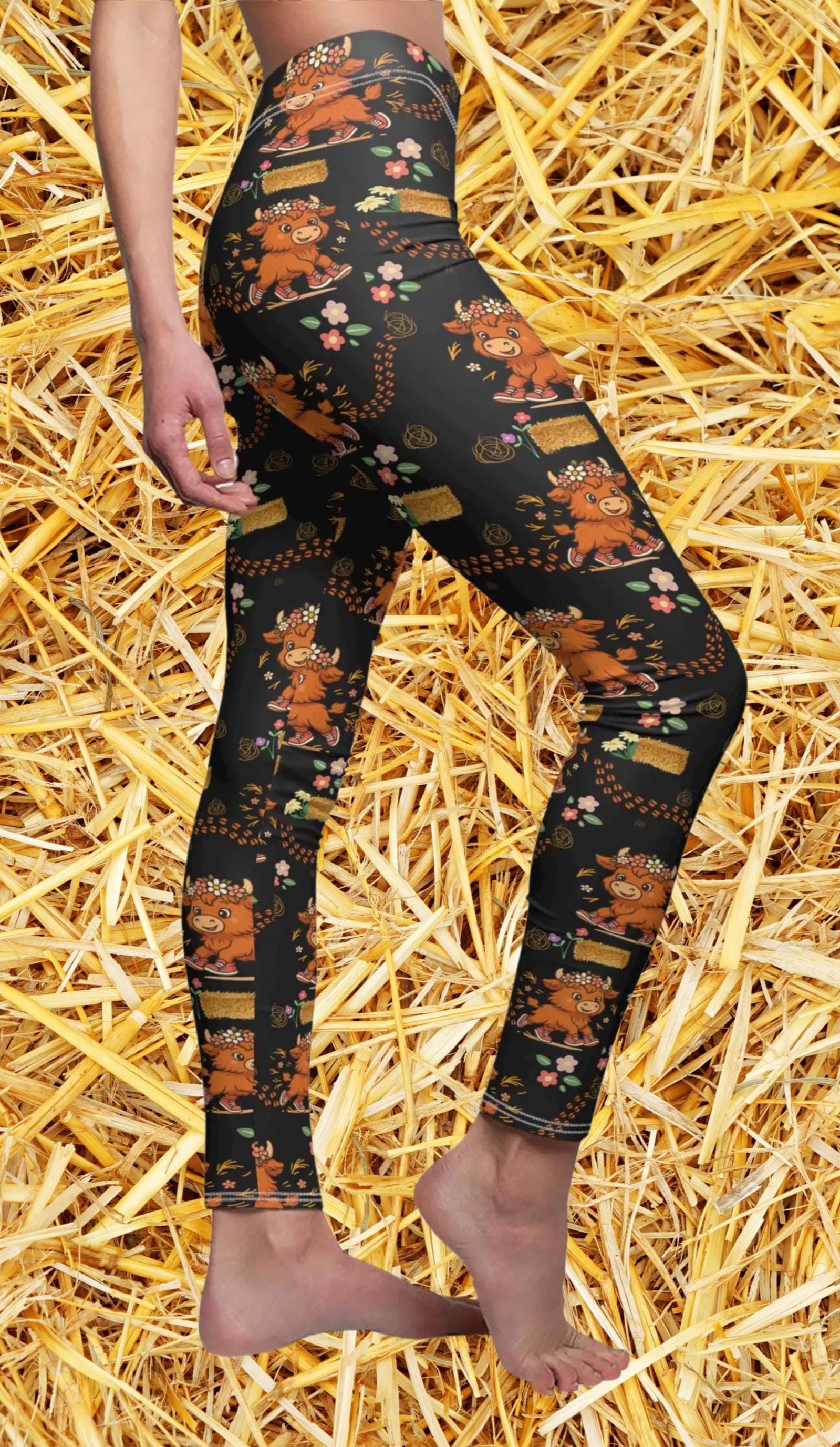 Cow Print Leggings