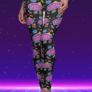 90er Jahre Vintage Leggings, Yoga Leggings, Y2K, Yogahose, Laufhose, Rad fahren Leggings, Geschenk der 90er Jahre Damen