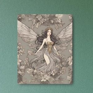 Fantasy Feen Metall Kunst Zeichen - Perfektes Geschenk für Feen Enthusiasten & Buchliebhaber, bezaubernde Wanddekoration