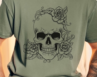 Skull Shirt, Hidden Word, Halloween Shirt, Funny Gothic Shirt, Sarcastic Tee, Cuss Word Shirt, Edgy Adult Humor, Unisex, Spooky Season Gift