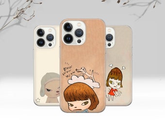 Yoshitomo Phone Case Yoshitomo nara Cover for iPhone 16 Pro, 15, 14, 13, 12, 11, Google Pixel 9, 8, 7A, 6A, Samsung Galaxy S24 Ultra, S23fe,