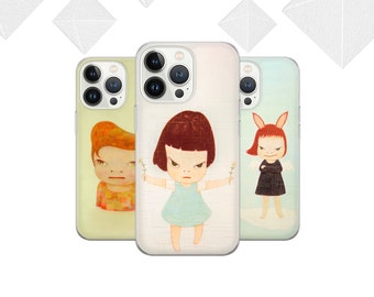 Nara Phone Case Japanese artist Cover for iPhone 16 Pro, 15, 14, 13, 12, 11, Google Pixel 9, 8, 7A, 6A, Samsung Galaxy S24 Ultra, S23fe, A05