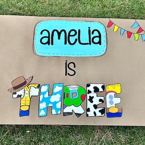 Hand Painted Custom Party Banner, Birthday Decor, Hand Painted Craft Banner, Birthday Banner, Bachelorette Decor, Baby Shower Banner