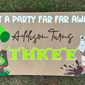 Hand Painted Custom Party Banner, Birthday Decor, Hand Painted Craft Banner, Birthday Banner, Bachelorette Decor, Baby Shower Banner