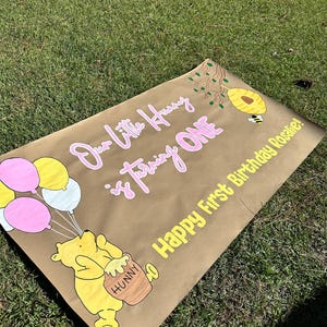 Hand Painted Custom Party Banner, Hand Painted Banner, Hand Painted, First Birthday, Birthday Banner, Bachelorette Decor, Baby Shower Banner