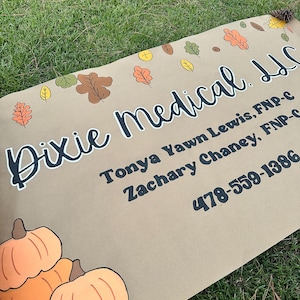 Hand Painted Custom Party Banner, Hand Painted Banner, Hand Painted Craft Banner, Birthday Banner, Bachelorette Decor, Baby Shower Banner