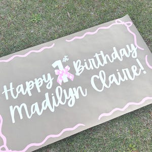 Hand Painted Custom Party Banner: Birthday, Bachelorette, Shower Decor