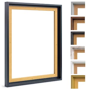 Shadow gap frame for framing 20 mm deep canvas pictures on stretcher frames, frame without glass and backing board.
