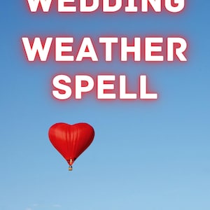 Good Weather Wedding Spell | Same Day Witchcraft Ritual (Digital Ritual Service)
