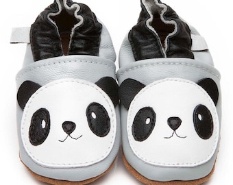 Toddler and baby leather shoes Panda