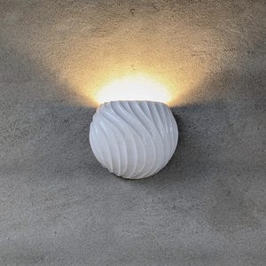 Ceramic wall light round, round light sconce, ceramic wall fixture, handmade wall lamp indoor or outdoor