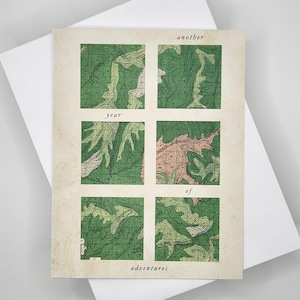 Another Year Of Adventures - Carte d'anniversaire - Carte - Explorer - Vert