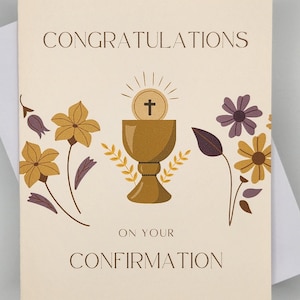 Félicitations pour votre confirmation de carte - Confirmation - Religieux - Bénédictions